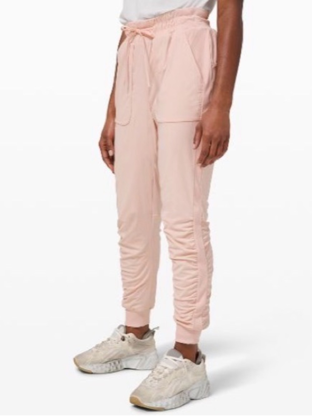 Women's Lululemon Beyond the Studio jogger lined.  Feather Pink size 8
